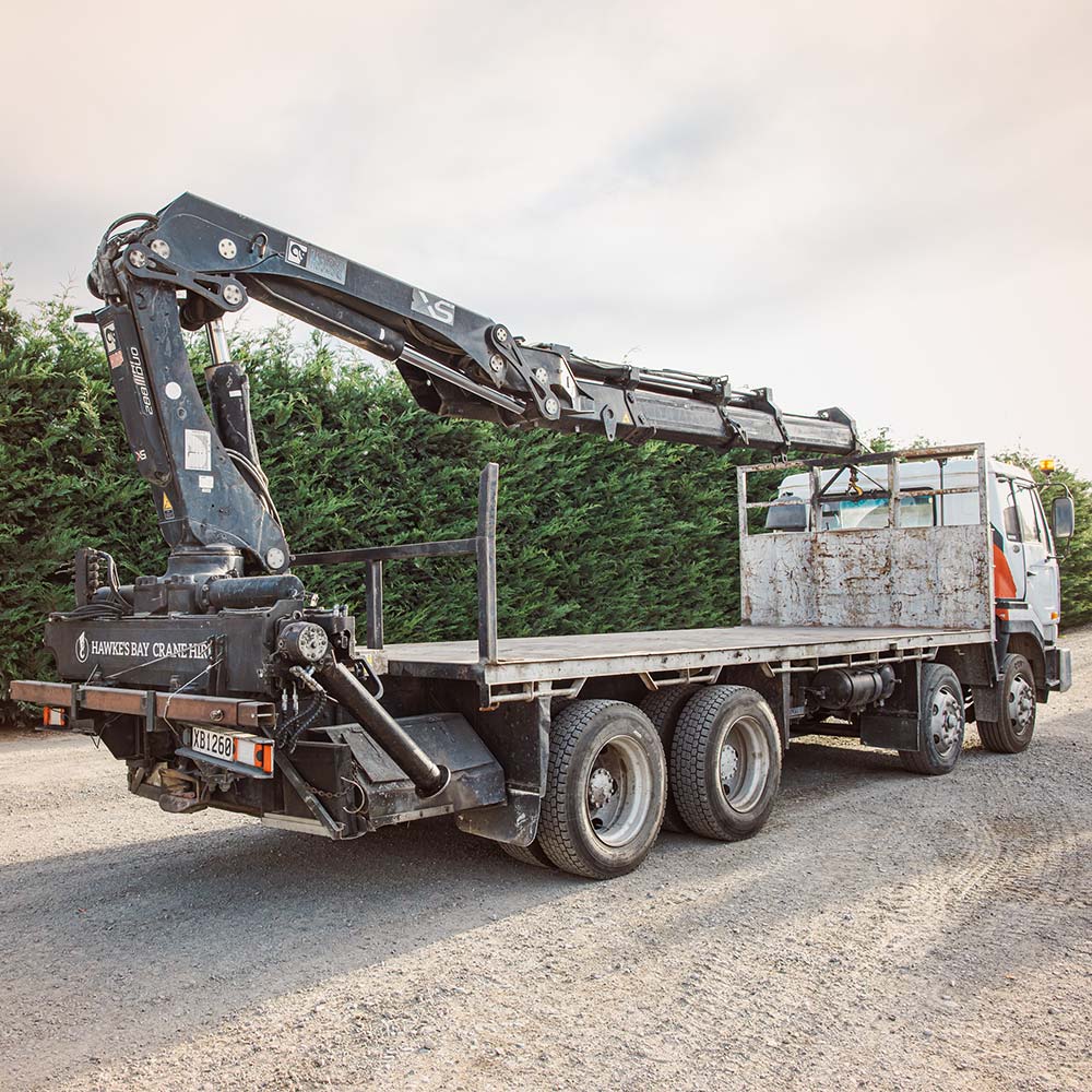 Medium RearMounted HIAB XB1260 Hawke's Bay Crane and Platform Hire