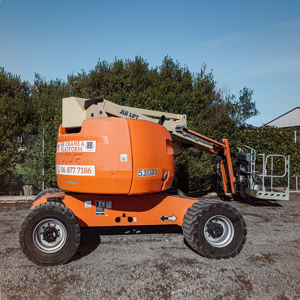 Diesel Articulated ZBoom JLG 510AJ Boomlift Hawke's Bay Crane and